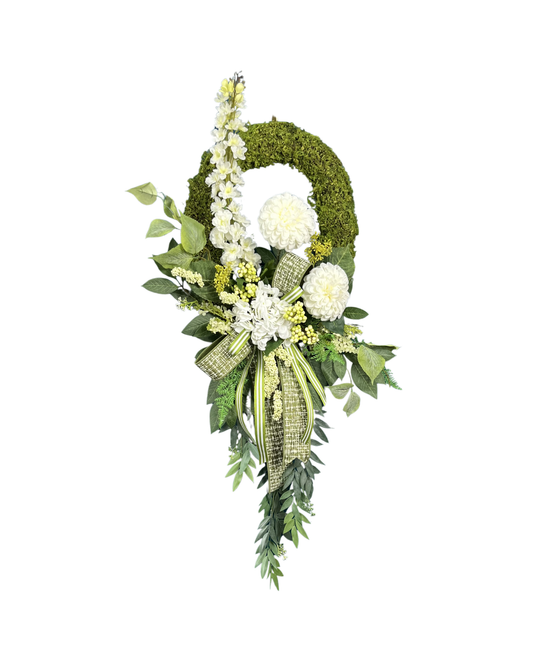 Green Moss Wreath for Everyday