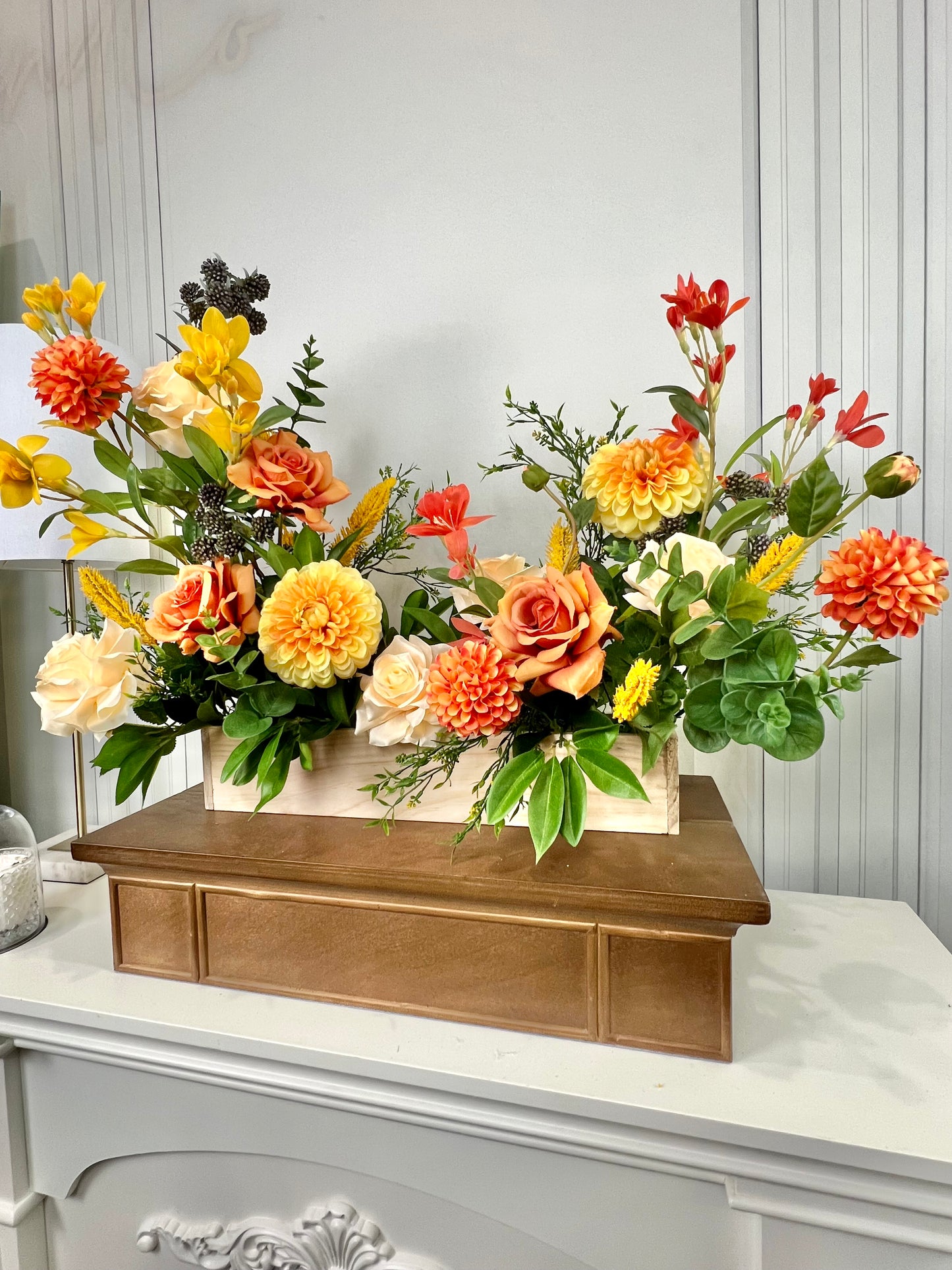 Mixed Orange and Yellow Flower Box