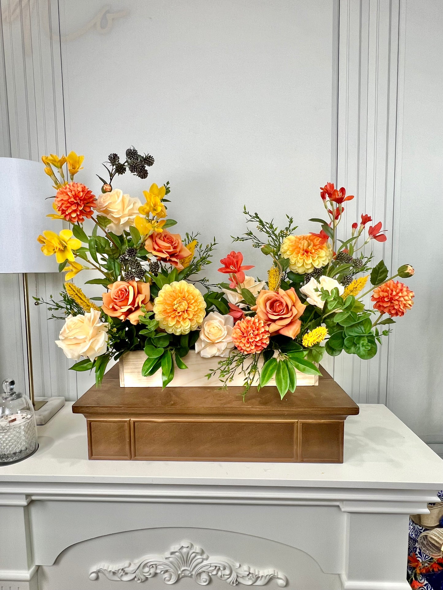 Mixed Orange and Yellow Flower Box