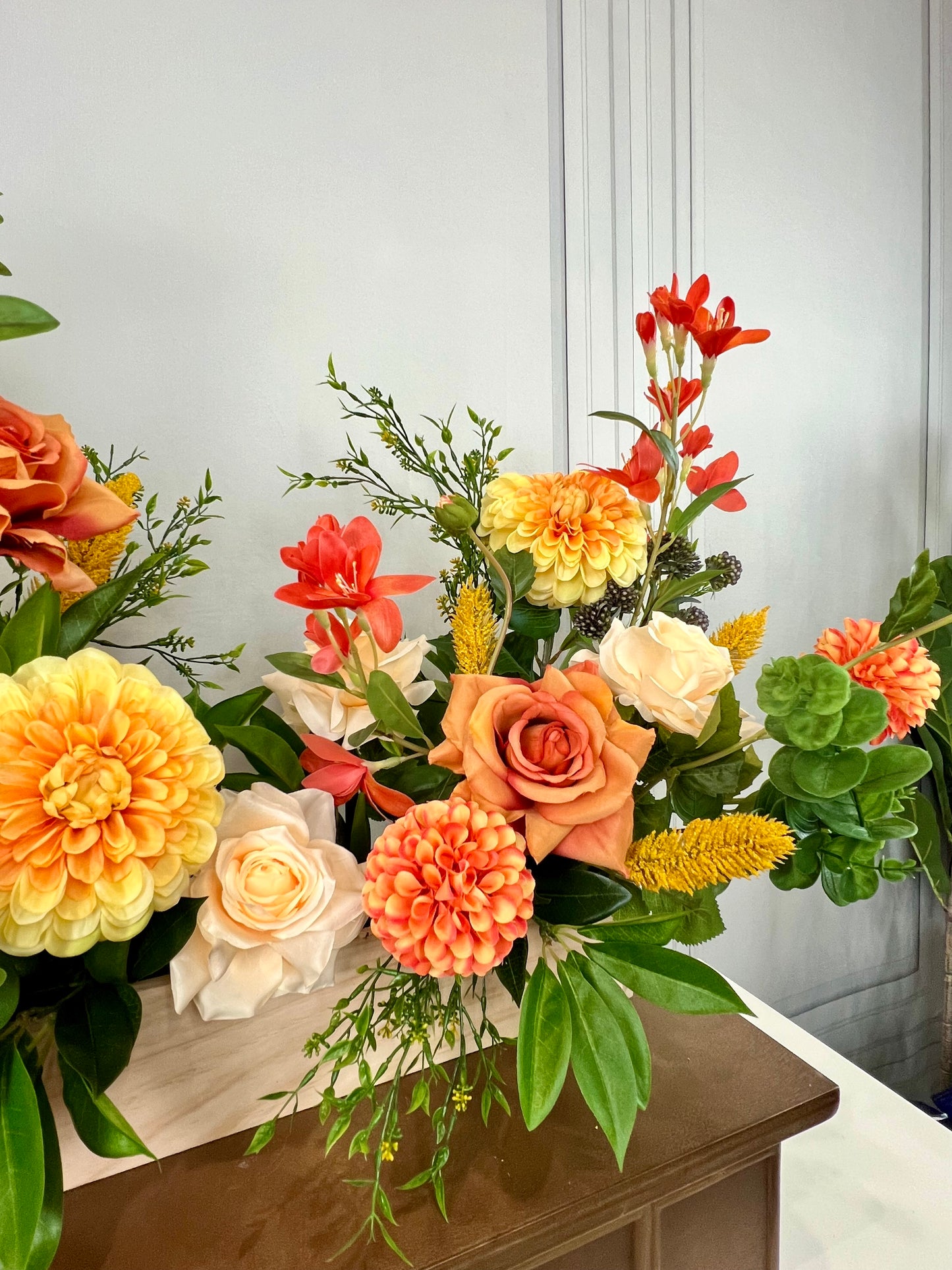 Mixed Orange and Yellow Flower Box