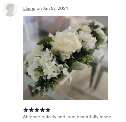 Lambs Ear & Eucalyptus Dough Bowl Table Centerpiece