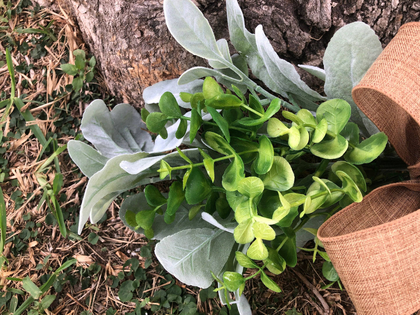 Lambs Ear & Eucalyptus Stem Wall Swag