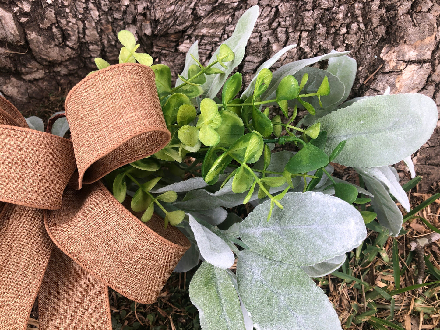 Lambs Ear & Eucalyptus Stem Wall Swag