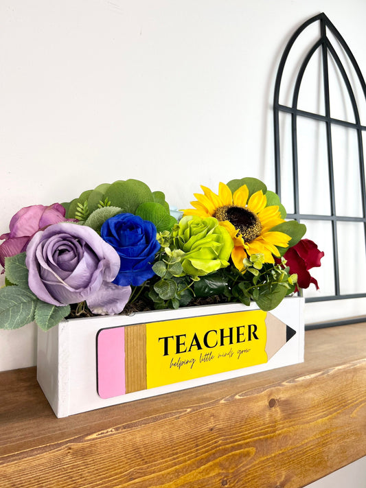 Teacher Appreciation Flower Box - Made to Order