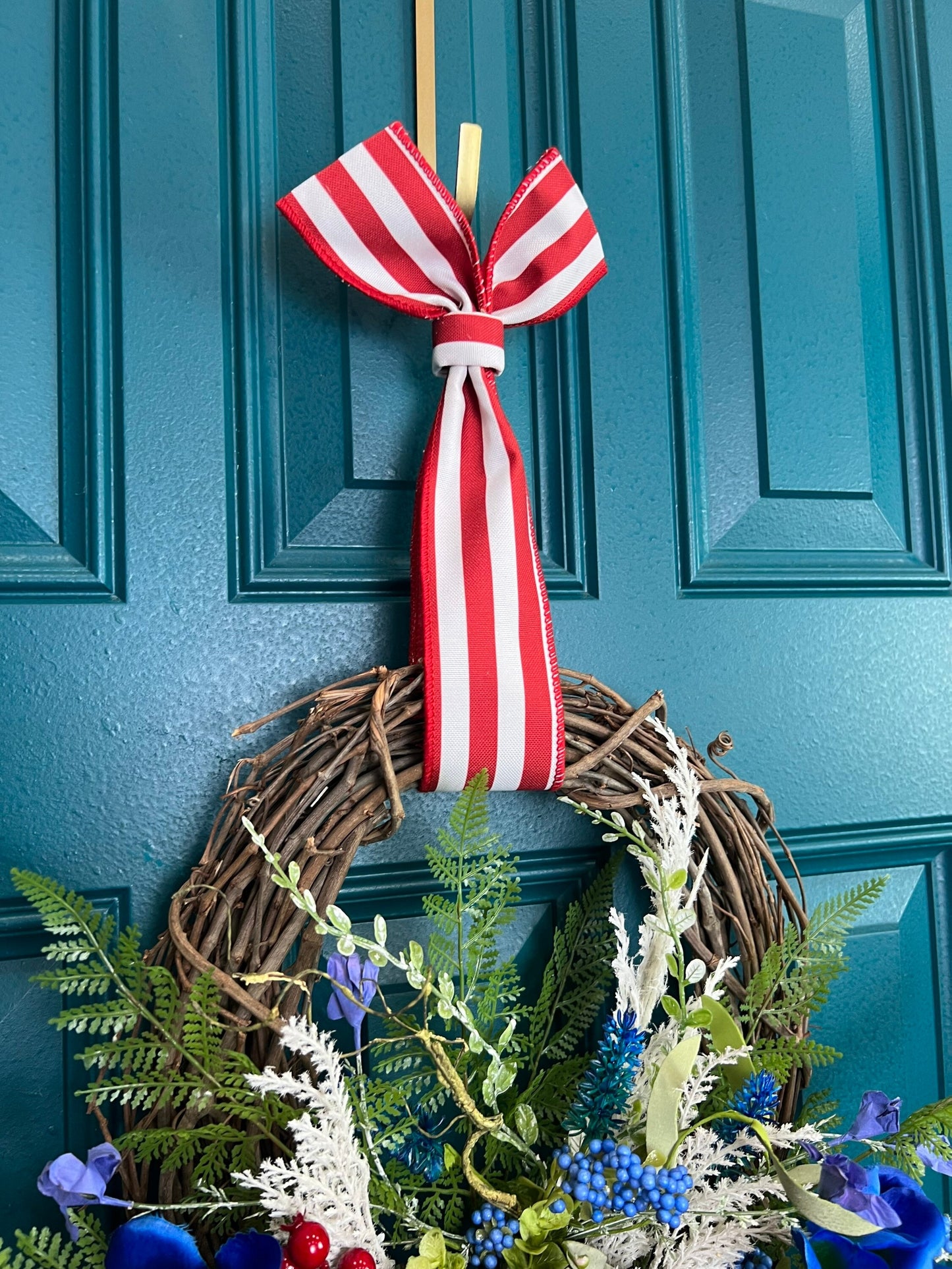 Patriotic Wreath for Front Door