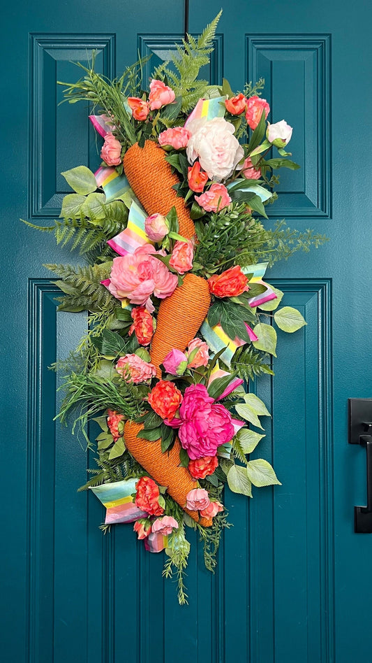 XL Carrot Easter Wreath