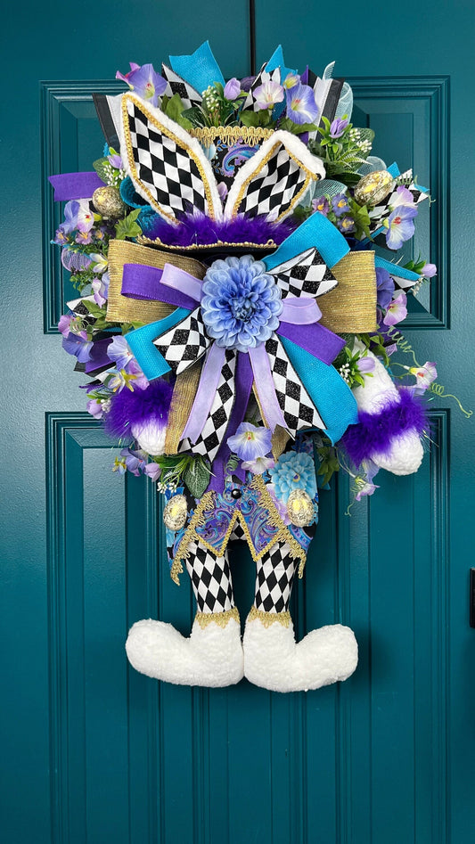 Easter Bunny Wreath for Front Door